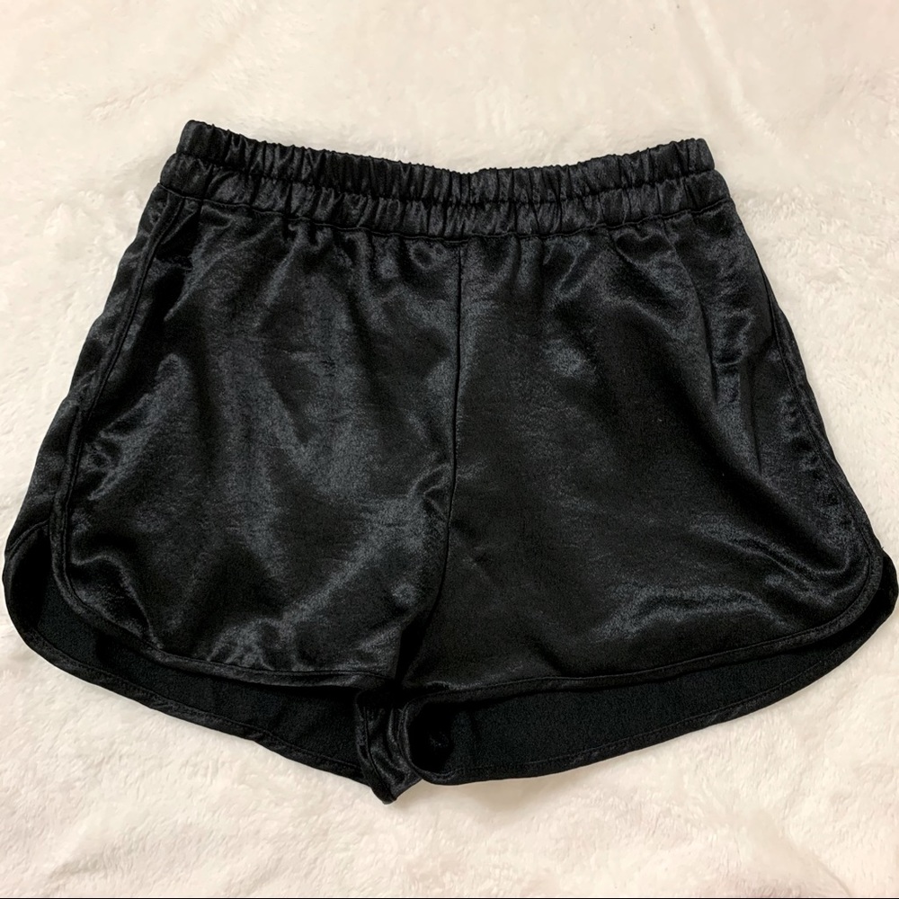 AA Metallic High-waist Running Shorts